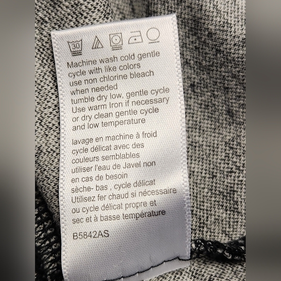 Anthropologie Tabitha Tema Dress Sheath Marled Stretch Knit In Grey And Black 8 - Picture 15 of 16